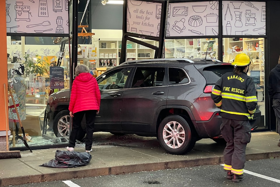 Another fatal "accident" off Metral Drive. The building died instantly. (Nanaimo News Bulletin)